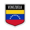 Squiddy Venezuela Flag Shield - Vinyl Sticker Decal for Phone, Laptop, Water Bottle (3" high)