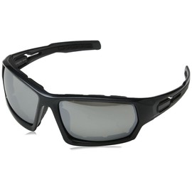 Eyelevel Men's MAGNUM MAGNUM Rectangular Sunglasses 65, Black/Grey/Grey Lens