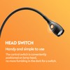 acegoo Wall Mounted Minimalist Bedside Reading Light, Wooden Headboard Mount