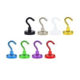 Neodymium Ring Hook Magnet Medium Size 8P