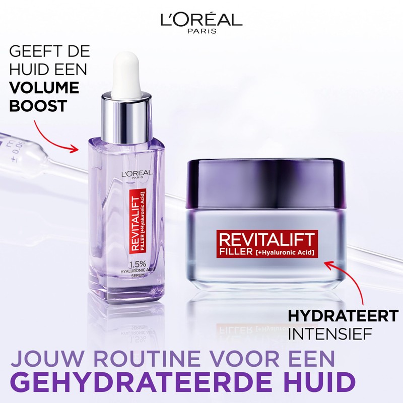L'Oréal Paris - Revitalift Filler 1,5% Hyaluronsäure Serum - Hydratation