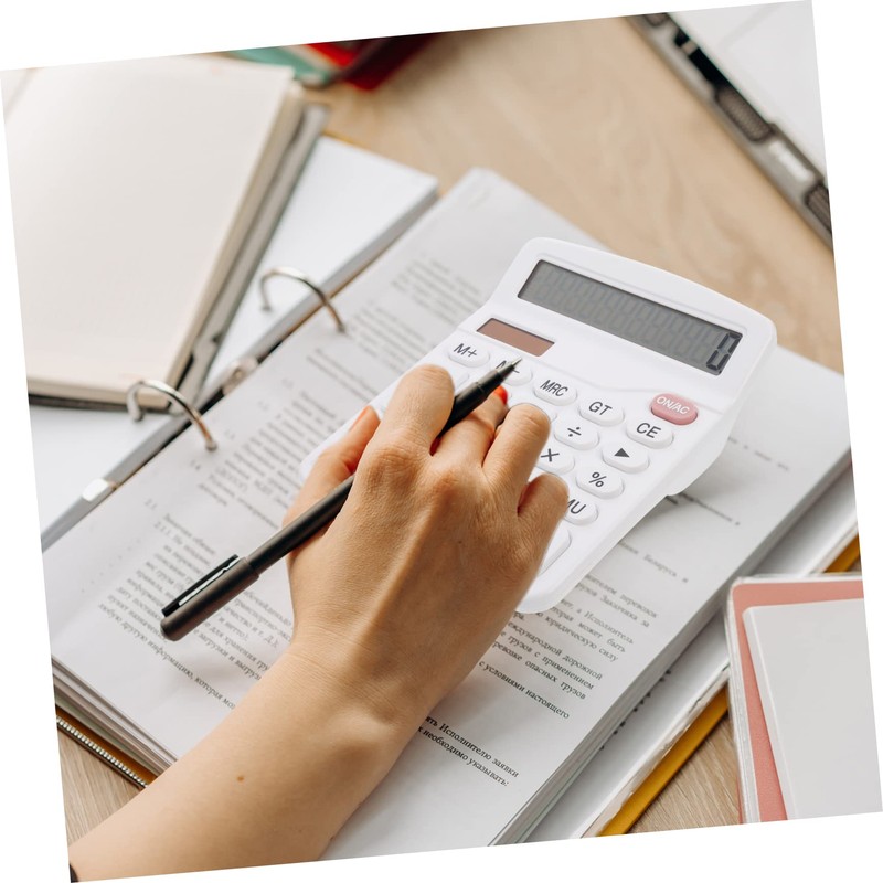 Gadpiparty Basic Desktop Calculator for Students Material Solar Power Office