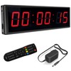 LED Digital Countdown Wall Clock Fitness Timer Stopwatch for Gym