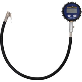 GOODYEAR Tyre Pressure Gauge with Digital Light Gauge Gauge for Car Motorcycle Truck Measuring Range 0-10 Bar Tube Length 50cm Black