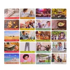 Spanish Vocabulary Flash Cards for Kids & Adults Beginners – 276 Cards 720 Words, 47 Categories | Alphabet Chart | Learn Spanish Language Learning Resource | Gift for Travelers, Students, Teachers