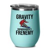 Snowboarding Teal Edition Wine Tumbler 12oz - Gravity - Ski