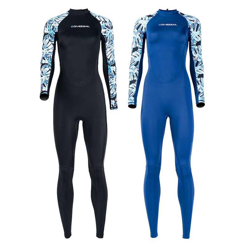 Women's Full Body Wetsuit Surf Suit UPF50+ Ice-Sense Sunscreen Jellyfish