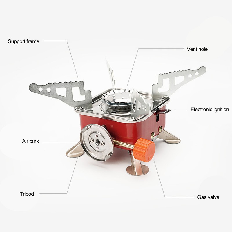 2800W Camping Stove Electronic Ignition Portable Butane Gas Stove with
