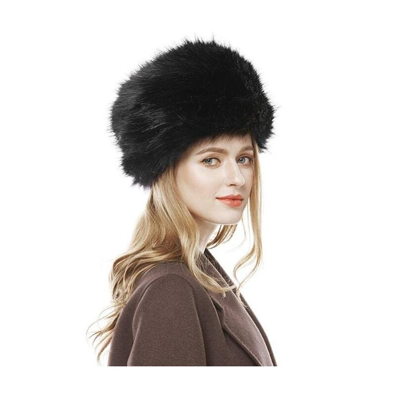 Folove Women's Fur Hat, Fluffy, Volume, Fluffy, Warm, Cold Protection,