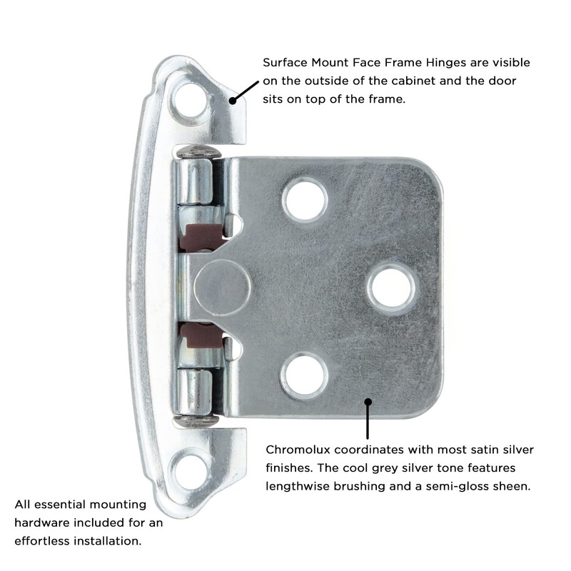 Hickory Hardware P244-CLX Variable Overlay - Easy Installation - Traditional