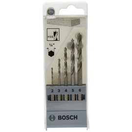 BOSCH - Drill Bit Set, Hex Shank Wood, 5Pc