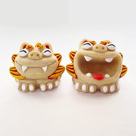 Kubakasaya Shisa Figurine, Okinawa Souvenir, Entrance, Yugafu Shishi Shisa, Good Luck, Feng Shui, Good Luck, Good Luck, Lucky Charm, Ryukyu