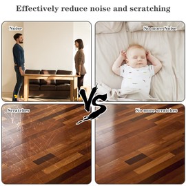 Felt Gliders, Pack of 60, 25 mm Furniture Gliders, Felt Chair Gliders for Screwing Round Table Legs, Felt Pad for Laminate, Parquet Tiles (Dark Grey)