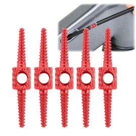 5PCS Red Bike Internal Cable Routing Tool Kit,Internal Cable Routing Kit for Brake Cable,Bicycle Br/AKE Cabl/e Install Tool for Mountain BIK/e,Bi/ke Bra/ke Cab/le Guide,Hydraulic Hose Connector,Frame