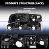 Aosky Headlight Assembly with bumper lights 4pcs Fits for 1999-2002