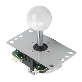 SPYMINNPOO Joystick Gamepad DIY Joystick Game Fighting Stick Replacement Parts Pin Circuit Board with Ball (White) Leisure Sports And Board Games