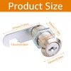 VIDETOL 10 Pack Security Cam Lock, 30mm Cabinet Locks with