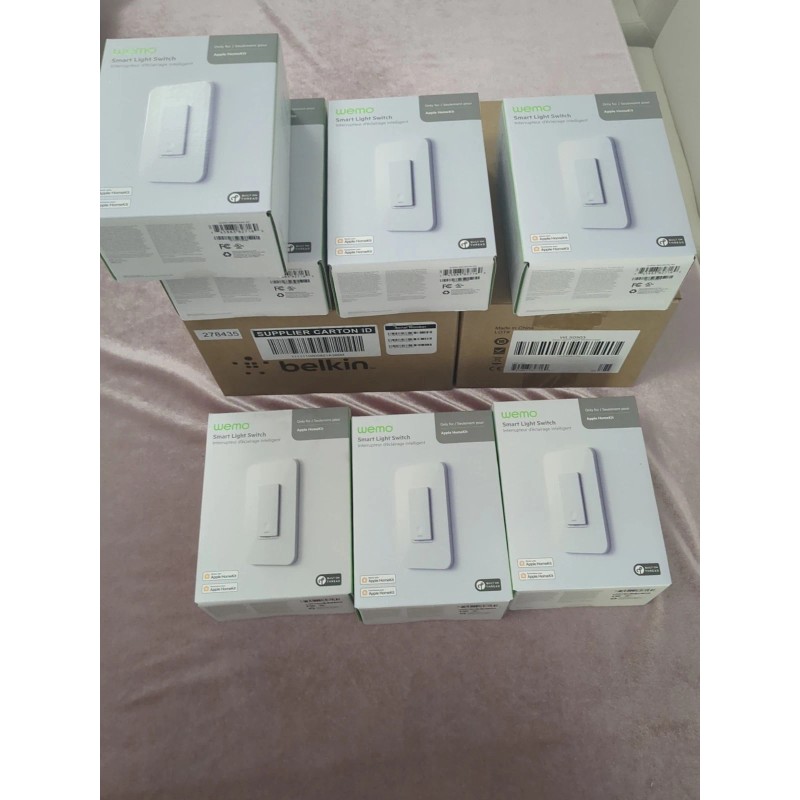 WEMO Wi-Fi Smart Light Switch Apple Home Kit White -