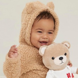 Huggies Unisex Baby Sherpa Footed Snow Suit, Ballas Blue, 6/9M