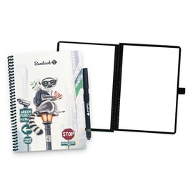 BAMBOOK Reusable Notebook - A5 - Limited Edition Artist Collection - By Rajacenna - Maki - Blanco