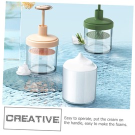 WOONEKY Manual Foams Maker Bubbling Tool Face Wash Frother Cleansing Gel Bubbler Compact and Practical Foaming Maker