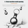 4 Pack PU Leather AirTag Holders with Metal Snap Keyring