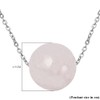 TJC Pink Morganite Bead Necklace for Women with Spring Ring