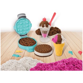 Kinetic Sand Kinetic Sand Eiscreme Set mit Duftsand - 454 g magischer Sand aus Schweden und Zubehör für kreatives Indoor-Rollenspiel, ab 3 Jahren
