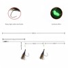 DAYUYUE Double Fishing Hook Sabiki Spring Rigs with Luminous Beads