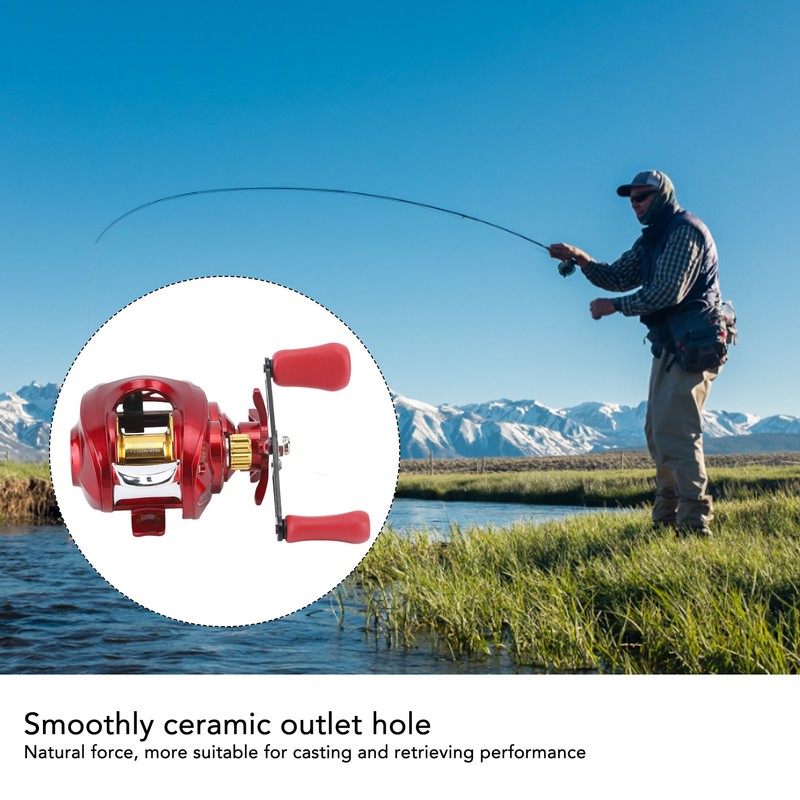 Baitcasting Wheel Smoothly Casting Retrieving Metal Fishing Reel for Sea