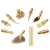 9 Pack Heat Insert Nut Iron Tips Kit with Adapter,