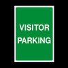Visitor Parking Only Plastic Sign - Private Property, Parking, Clamping,