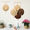 ZYP Macrame Hat Hangers Boho Hat Rack for Wall Hat