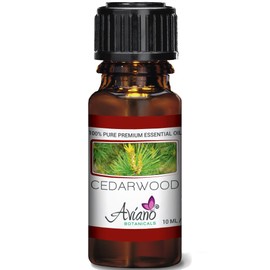 Cedarwood Essential Oil - 100% Pure Blue Diamond Therapeutic Grade by Aviano Botanicals (10 ml)