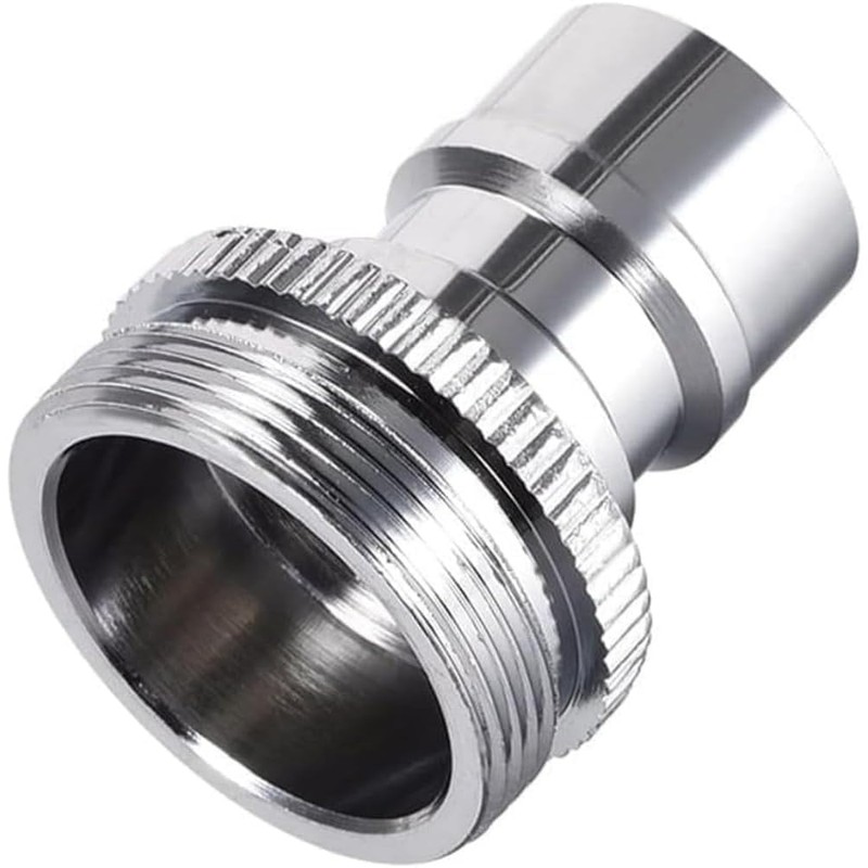 Faucet Adapter for Portable Washer, Chrome Brass, 5/16-27 Male to