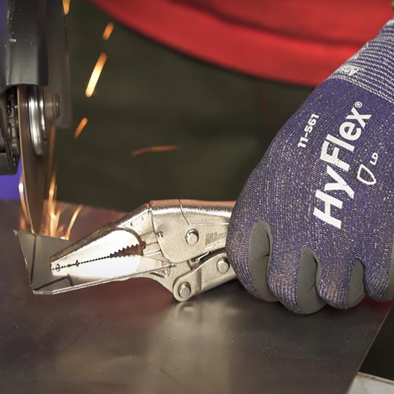 Ansell HyFlex 11-561 Cut Protection Gloves, Breathable Nitrile Coating, Highest