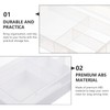 NUOBESTY 2pcs Drawer Organizers Reusable Storage Box Lid Adjustable Dividers