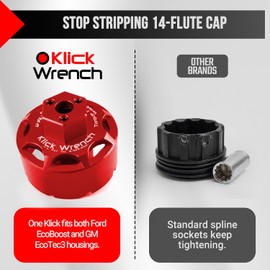 Cup Medium 2 Stage 73mm–77mm Oil Filter Wrench | 25Nm Torque Limiting & 3/8 Drive Socket | 6061-T6 Billet Aluminium Red Tool | Fits 73mm–77mm 14 & 15 Flute Canister Filters & Housings