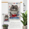 Breeze Decor Patriotic Himalayan Garden Flag Set Wall Hanger Cat