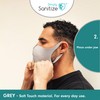 Simply Simply Sanitize Reusable Light Grey Fabric Face Mask NM003