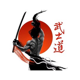 Samurai Warrior - 657 Sticker Decals, Car, Truck, Motorcycle, Window, Laptop, Tumbler, Sports, Phone, Home Decoration, Funny Designs, Made in The U.S.A.