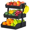 Gmtsl Bamboo Fruit Basket – 3 Tier Fruit Bowl For