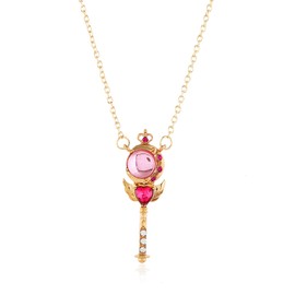 POYAMUSE Anime Guardian Star Pendant Necklace for Women Tsukino Usagi Cosplay Jewelry-sceptre