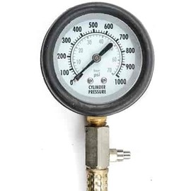 JEGS Diesel Compression Tester Kit | 0-1000 PSI / 0-70 BAR Gauge | Unit Does Hold Pressure Above 220 PSI | Includes Adapters for Popular Asian, European and Domestic Cars & Trucks