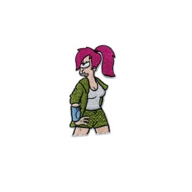 Futurama Turanga Leela Cartoon TV Series Patch, Iron On/Sew On