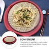NOLITOY 3 Set Japanese Soba Noodle Plates with Bamboo Look