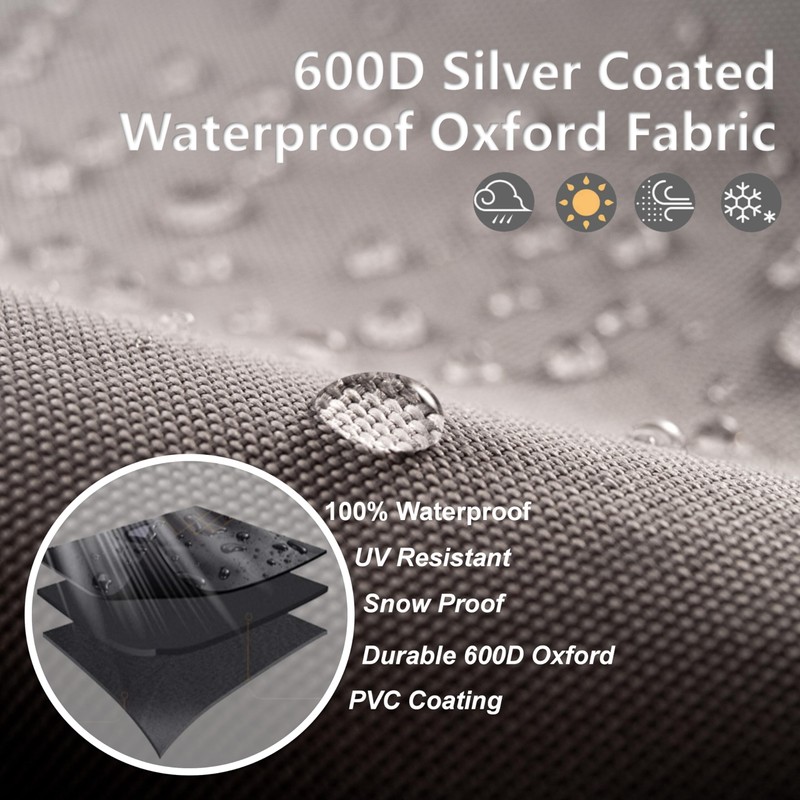 30 lb Propane Tank Cover， With 600D Waterproof, Dustproof, and