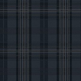 Austin Navy Plaid Wallpaper