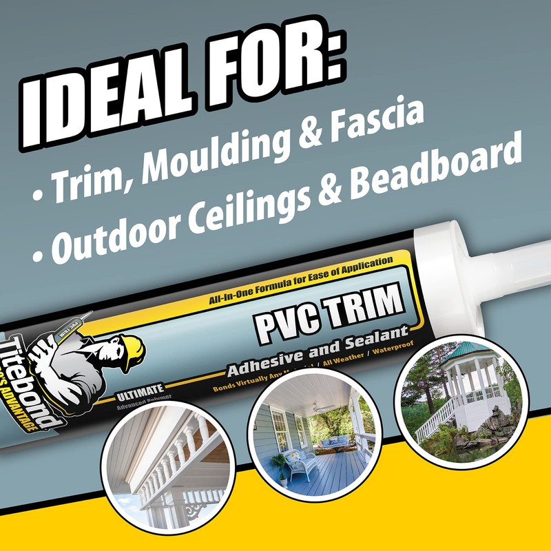 PVC Trim Adhesive and Sealant White