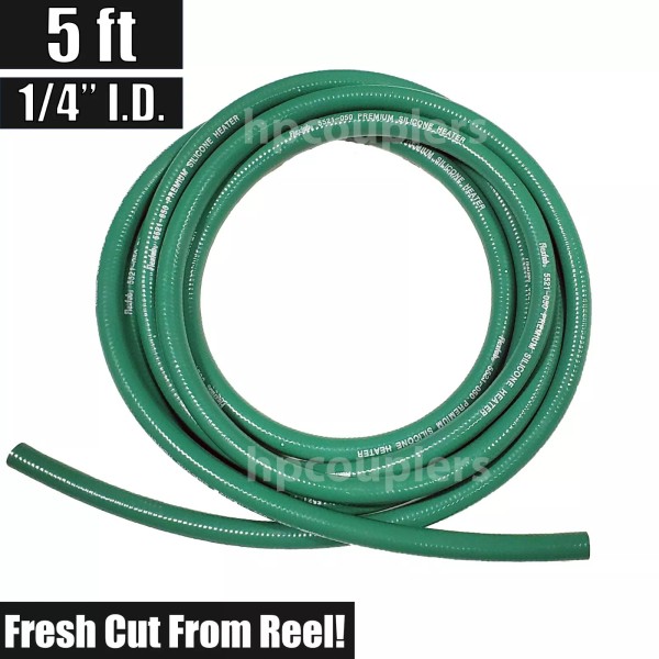 Flexfab 5 ft 1/4" ID FlexFab 5521 Green Silicone Heater